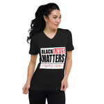 BLACK LIVES MATTERS  Unisex Short Sleeve V-Neck T-Shirt