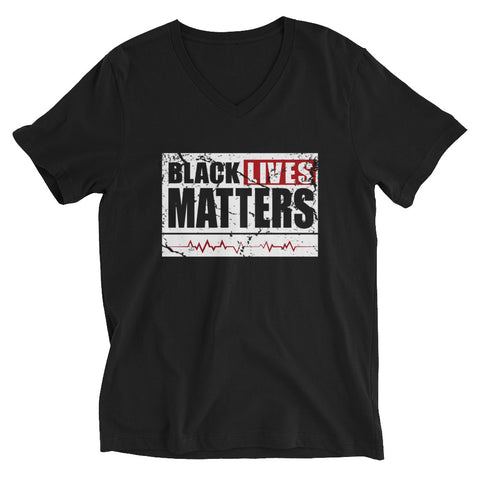 BLACK LIVVES MATTERS [V] Unisex  V-Neck T-Shirt