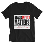 BLACK LIVES MATTERS  Unisex Short Sleeve V-Neck T-Shirt